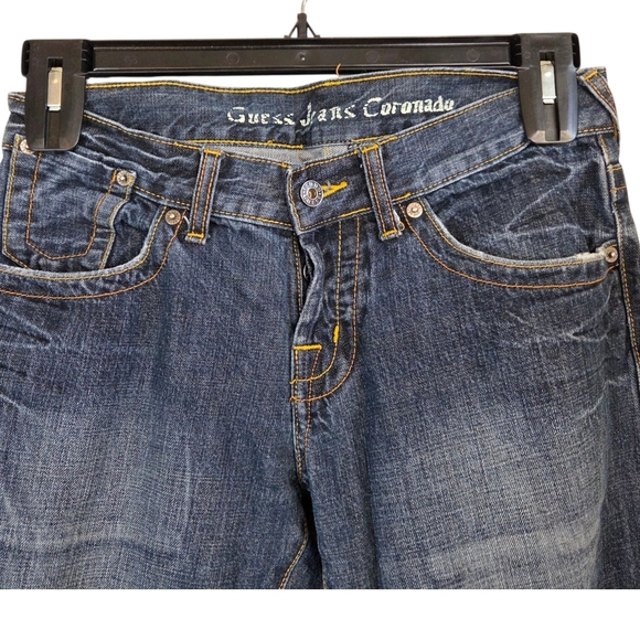 Guess Men's Coronada Butron Fly Bootcut Blue Jeans Size 29x30 - Picture 3 of 6